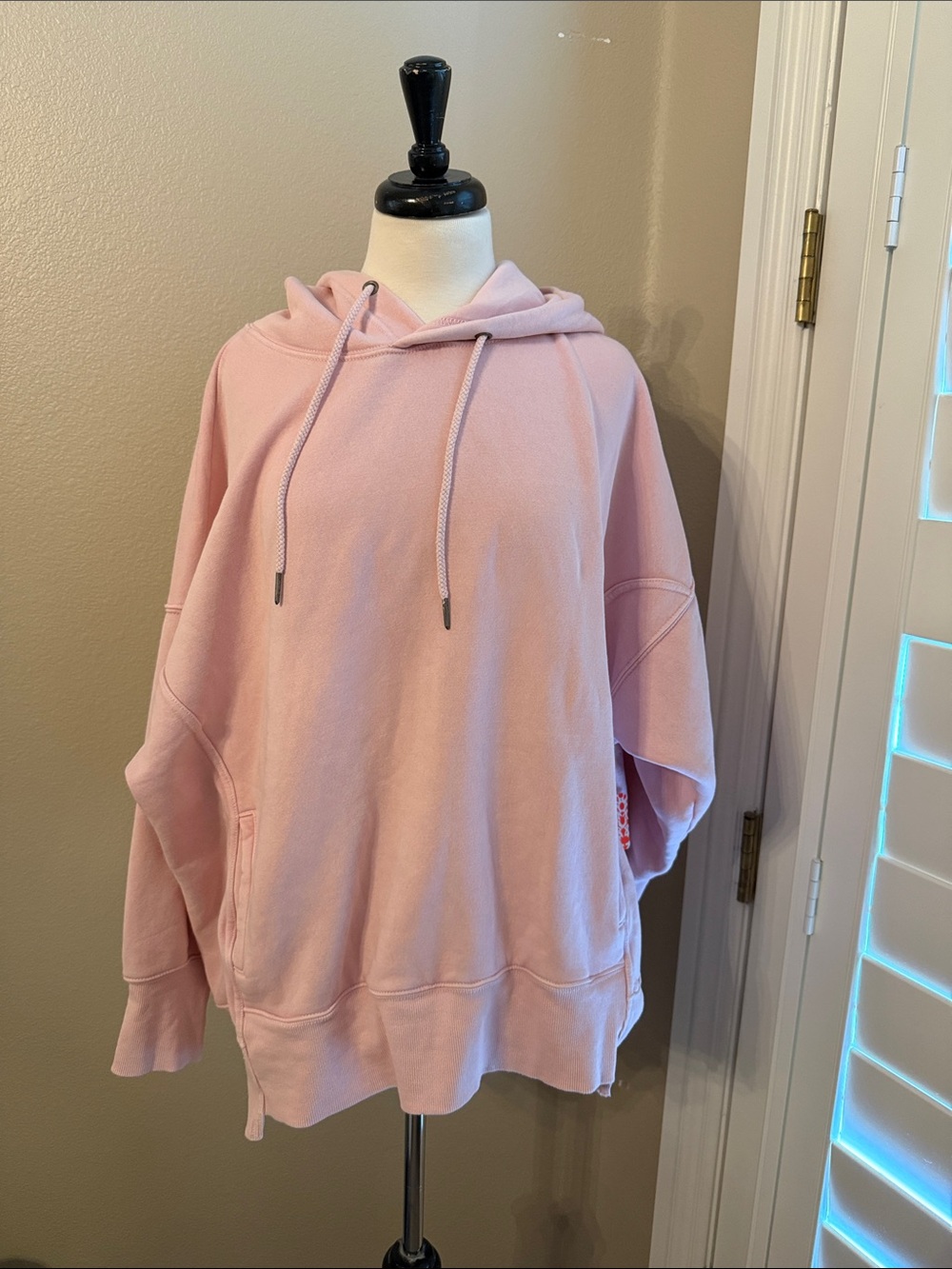 Free movement Pink Women's Hooded Pullover Sweater oversized